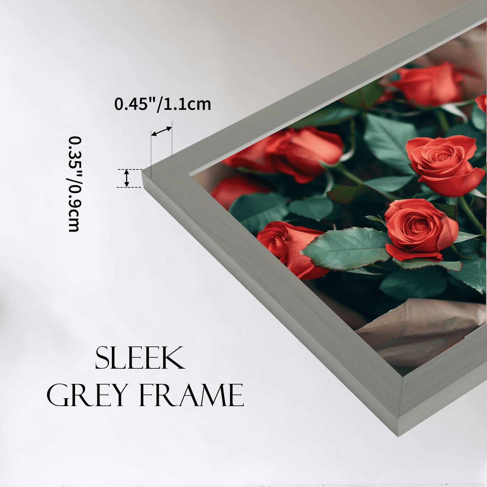 18 Pack 5x7 Picture Frames, Gray
