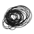 thumbnail image 6 of UPGRATOR 50Pcs Rubber Belts for Cassette Tape Recorder Repair Wear-Resistant Materials Black 3.1In, 6 of 8