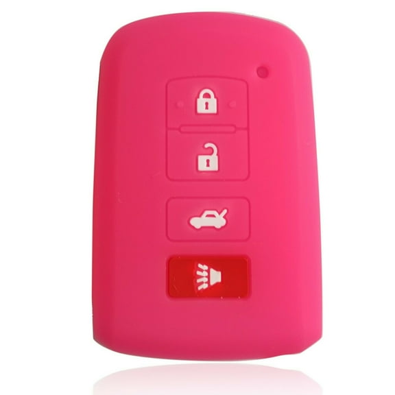 Dobrev Silicone Rubber Cover Case Holder Protector Fob Skin Keyless Entry for Toyota Tacoma Land Cruise Prius V RAV4 3 2019 2020 Button Key