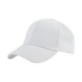 thumbnail image 1 of Outdoor Unisex Baseball Mesh Cap Open Back Solid Color Sun Hat Cap Baseball Caps hats for men White, 1 of 1