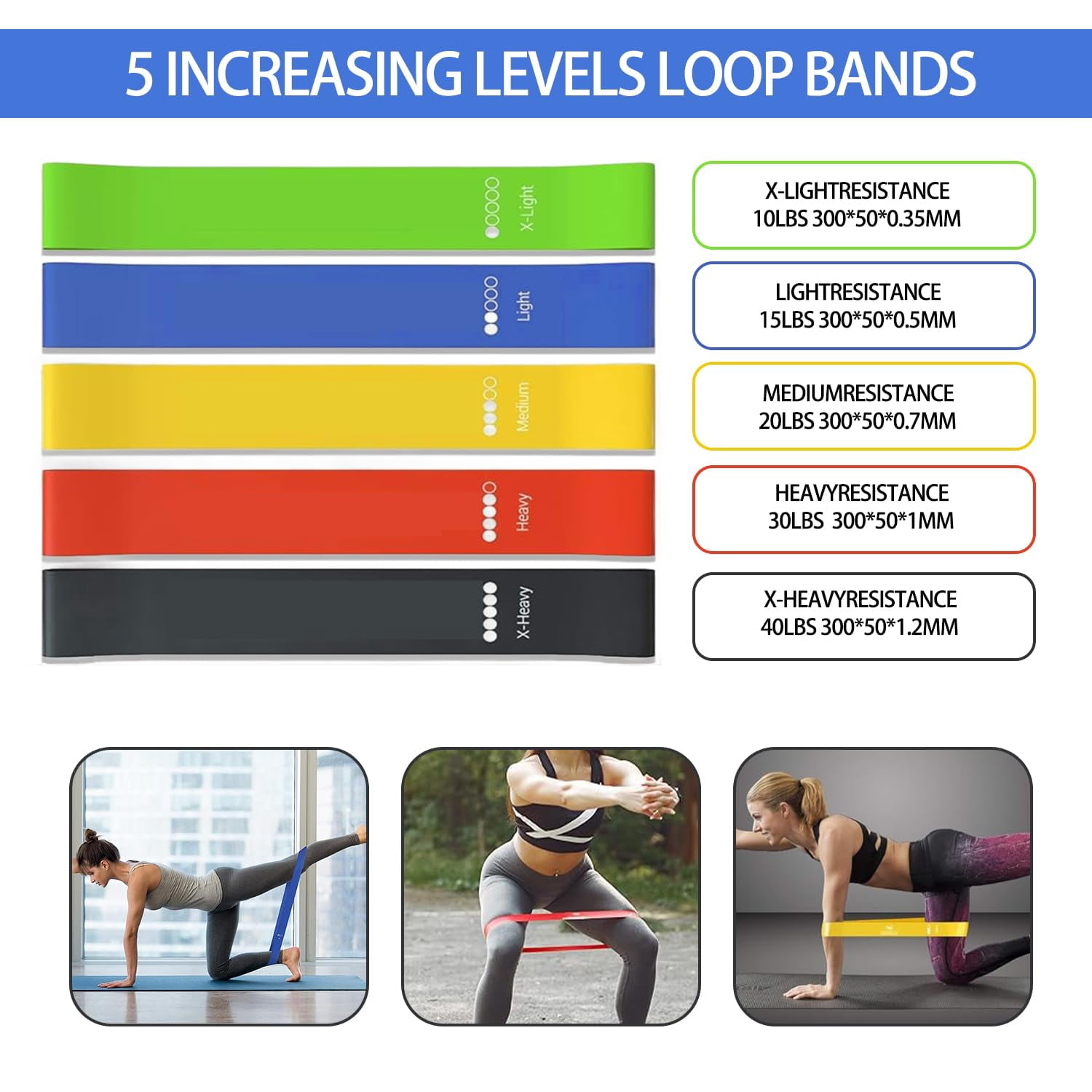 Resistance Bands,Exercise Bands,Resistance Bands for Working Out with Handles for Men and Women,Workout Bands with Door Anchor and Ankle,Strength Training Home Gym Equipment