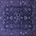 thumbnail image 1 of Ahgly Company Indoor Square Persian Blue Traditional Area Rugs, 6' Square, 1 of 4