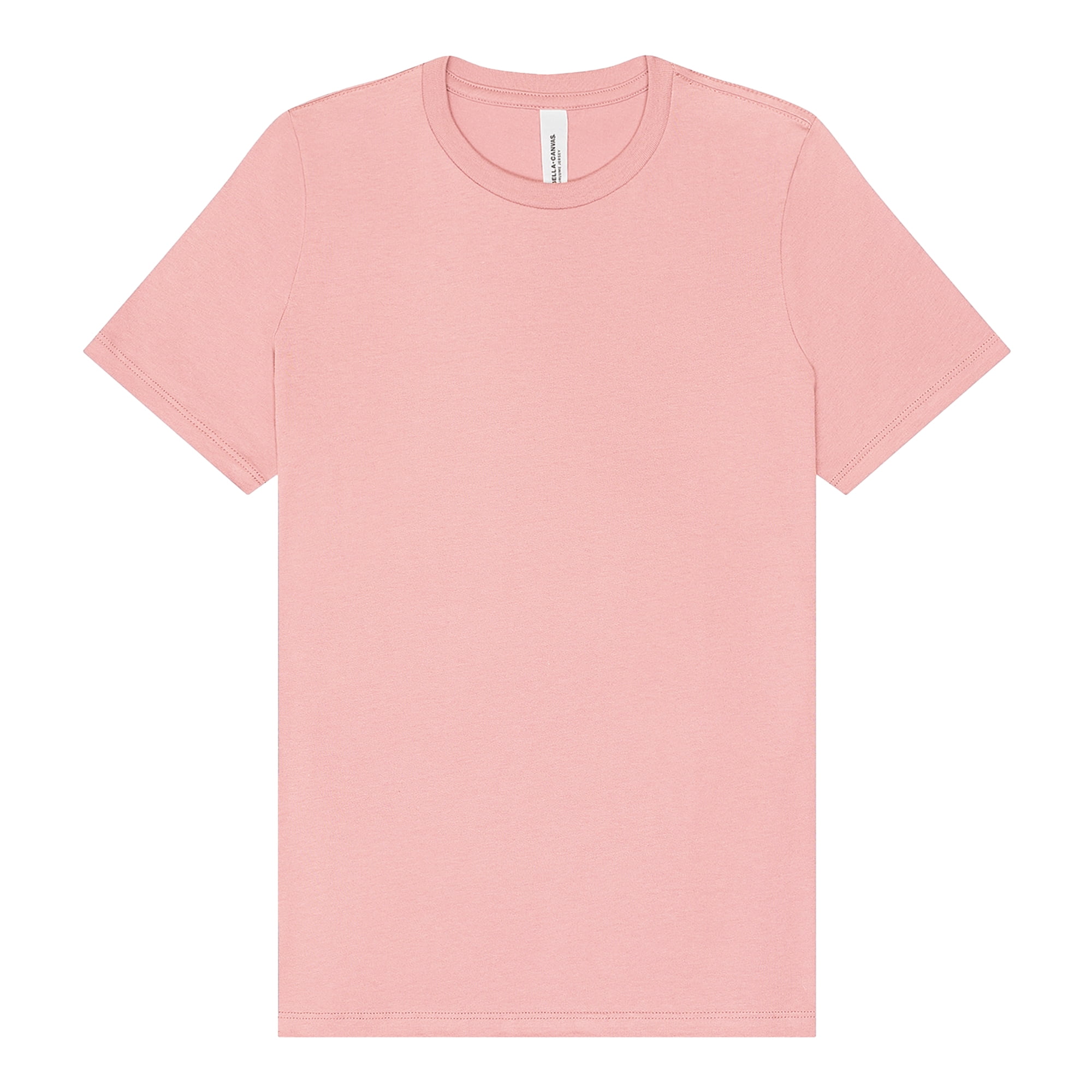 BELLA+CANVAS Women's Relaxed Crew Neck T-Shirt for Crafting, Pink, Large