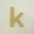 thumbnail image 1 of Package of 1, 8 Inch X 1/2" Thickness MDF Letter k in The Gotham Rounded Font, Thick, Lower Case for Art & Craft Project, Made in USA, 1 of 4