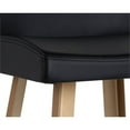 thumbnail image 4 of Sunpan Dani 28" Modern Faux Leather Counter Stool in Black/Gold, 4 of 6