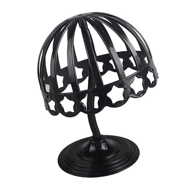 S SERENABLE Baby Hat Caps Storage Holder Rack Helmet Display Stand Organizer Shelf Black Black 46cm