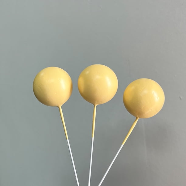 Adornos decorativos para tartas con forma de bola dorada, bola plateada, bola morada, bola blanca, bola azul, polvo y bola negra