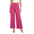 thumbnail image 2 of SOOMLON Cropped Wide Leg Pants Women Plus Size High Waist Stretchy Pants Elegant Wide Leg Pants Beach Vacation Clothes, 2 of 8