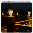 thumbnail image 4 of Lámpara solar de paisaje impermeable temperatura de color ajustable encendido automático luz solar LED para césped para entrada ANGGREK Otros, 4 of 8