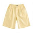 thumbnail image 4 of Toddler Girl Pants Size 13-14Y Kids Striped Elastic Waist Shorts Five Length Solid, 4 of 6