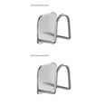thumbnail image 2 of Bewildely Estante de almacenamiento para cocina, soporte de acero inoxidable montado en la pared, perforadora para el hogar, accesorios de soporte libre, Lijado con rejilla de esponja 2piezas Bewildely CBP023575, 2 of 6
