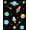 Black Multicolor, Pattern 3, variant on ODIKA Space Galaxy Star Map With System And Astronaut Motif for Queen Size Bedroom, Under Bed, Master , Foldable Easy Care