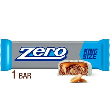 Zero White Fudge, Caramel, Peanut, Almond Nougat King Size Candy, Bar 3.4 oz