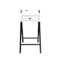 thumbnail image 1 of Acme Furniture 97738 Table d'Appoint (Station de Charge USB), Blanc & Noir, 1 of 5