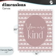 thumbnail image 4 of Stupell Industries Contemporary You Are Kind Blush Pink Canvas Art, 16 x 20, by Christine Simpson Art, 4 of 8