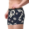 thumbnail image 2 of Pofeuu Cartoon Spaceship Print Men’s Boxer Briefs, Moisture-Wicking Underwear, Regular,Trunk-Medium, 2 of 5