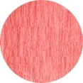 thumbnail image 1 of Ahgly Company Indoor Round Solid Red Modern Area Rugs, 3' Round, 1 of 4