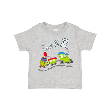 

Inktastic Second Birthday Party Train Gift Toddler Boy or Toddler Girl T-Shirt
