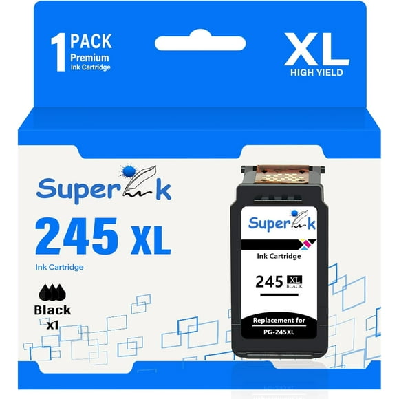 SHILIU-1 Pack Remanufactured Compatible for Canon PG-245XL 245XL Ink Cartridges for PIXMA MG2520 MG2920 MG2922 MG2924 MG2420 MG2522 MG2525 MG3020 MG2555 MX490 MX492 Printer Show Accurate Ink Level