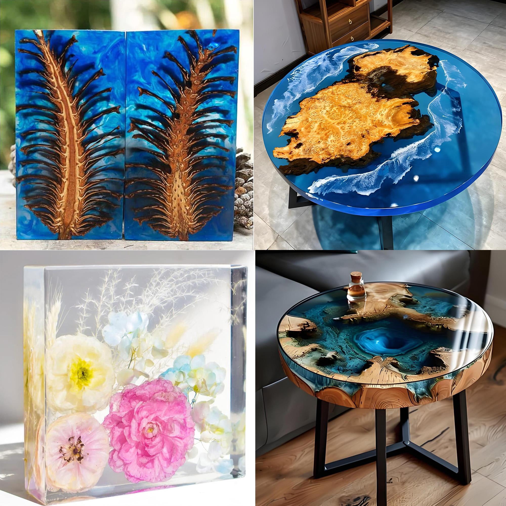 Deep Pour Epoxy Resin, 1.5 Gallon Resin Epoxy Kit 2:1 Ratio for 2-4 Inch Pour Depths，Bubble Free, Low Odour, Crystal Clear Casting Resin for Table Tops, River Tables, Wood Fillers, Crafts