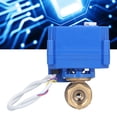 thumbnail image 4 of Mini Electric Valves, 3-Wire 2-Control Straight Through Automatic Power-off Motorized Ball Valve BSP With Switch Indication For Pipeline Connection, 4 of 8