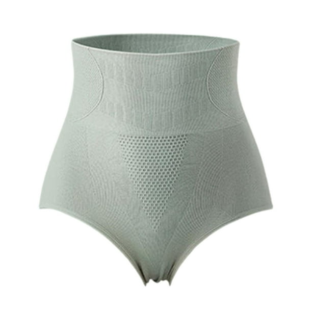 Bragas de cintura alta ropa interior de mujer Bragas transpirables M-XL Verde M Sunnimix ropa interior adelgazante