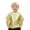Yellow, variant on mgoYE Kids Boys Girls Metallic Shiny T-Shirt Dance Tops Short Sleeves Loose T-Shirt for Performance(Yellow,17-18 Years)