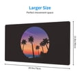thumbnail image 4 of Large Mouse Pad, Beach Coconut Trees Non-Slip Waterproof Rubber Keyboard Office Desk Pads Mousepad, 29.5 x 15.8 inches 3mm Thick, 4 of 7