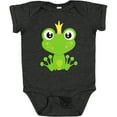 thumbnail image 3 of Inktastic Cute Frog, Green Frog, Frog Prince, Crown Boys or Girls Baby Bodysuit, 3 of 5