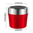 thumbnail image 3 of Tgbvmt Automotive Ashtray Metal Inner Liner LED Light Flame Retardant One Click Open Car Ashtray Convenient Clean Safe Stylish Car Interior Accessory for Vehicle Smokers Auto Table Desk Storage, 3 of 7