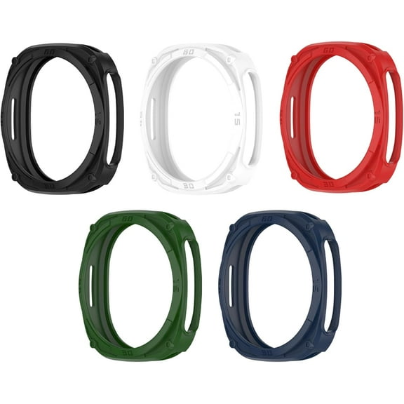 MYKOMI 5-Pack Armor Protective Case for Samsung Galaxy Watch 8 40mm 44mm Cases, TPU Protector Shell Rugged Cover Watch Accessories, Shock & Impact Protection (44mm)