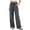 Gray, variant on Kezqiaxn Summer Pants for Women Stretchy Elastic Waist Drawstring Loose Casual Trousers with Pockets Fashion Clothing