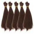 thumbnail image 4 of Modas de muñecas de moda de 5 piezas de moda hermosas pelucas de cabello de muñeca pelucas de cabello de muñeca Cañas de muñecas de bricolaje, 4 of 5