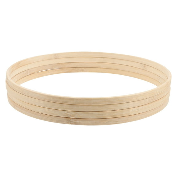 4pcs Reusable Bamboo Embroidery Hoops for DIY Craft and Sewing