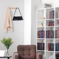thumbnail image 6 of Unique Bargains Coat Rack Wall Mount Metal Wood Coat Hook for Hanging with 4 Hooks White, 6 of 7