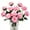 Pink, variant on Morttic 12Pcs Roses Artificial Flowers Realistic Single Stem Flowers Silk Rose Bouquet for Wedding Party Office Home Decor (Pink)