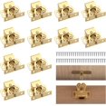 thumbnail image 1 of Loquet à Double Rouleau pour Garde-Robe et Armoire, 12 Pcs Loquet de Garde-Robe à Double Rouleau Loquet d'Armoire à Double Rouleau avec 48 Pcs Vis, 1 of 5