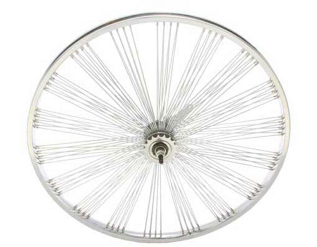 26 72 Spoke Coaster Wheel 14G Chrome. Bicycle wheel bike wheel Lowrider bike wheel lowrider bicycle wheel chopper Walmart
