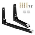 thumbnail image 1 of 1 par de soportes de pared para horno microondas, soporte ajustable de acero inoxidable para electrodomésticos de cocina., 1 of 6