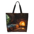 thumbnail image 1 of Balery Cozy Tree Hole Cabin Bolsa Tote Estilo Estético con Cremalleras, Bolsa de Hombro, Bolsa de Compras Grande y Plegable, 1 of 8