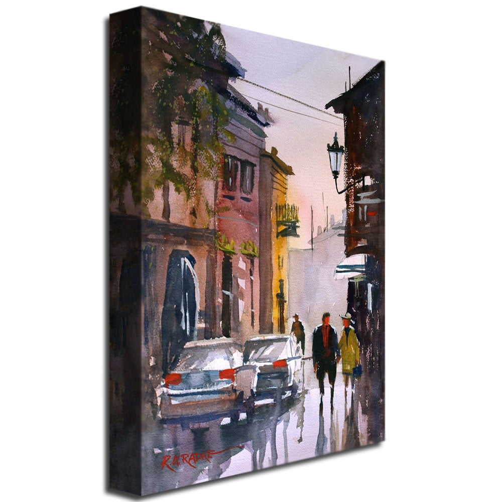 Trademark Art "Street Strolling in Greece" Canvas Art by Ryan Radke