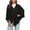 X1 Black, variant on Bohemian Hooded Cape Shawl Solid Color Womens Large Cross Front Poncho Sweater Wrap Topper Knitted Elegant Shawls Cape for Fall Winter,White