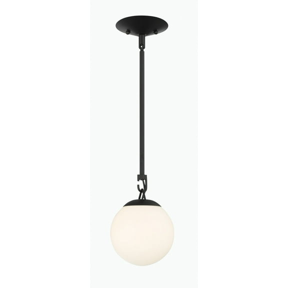 50791-FB Craftmade Lighting Orion - One Light Mini Pendant - 6 inches wide by 8.5 inches high-Flat Black Finish