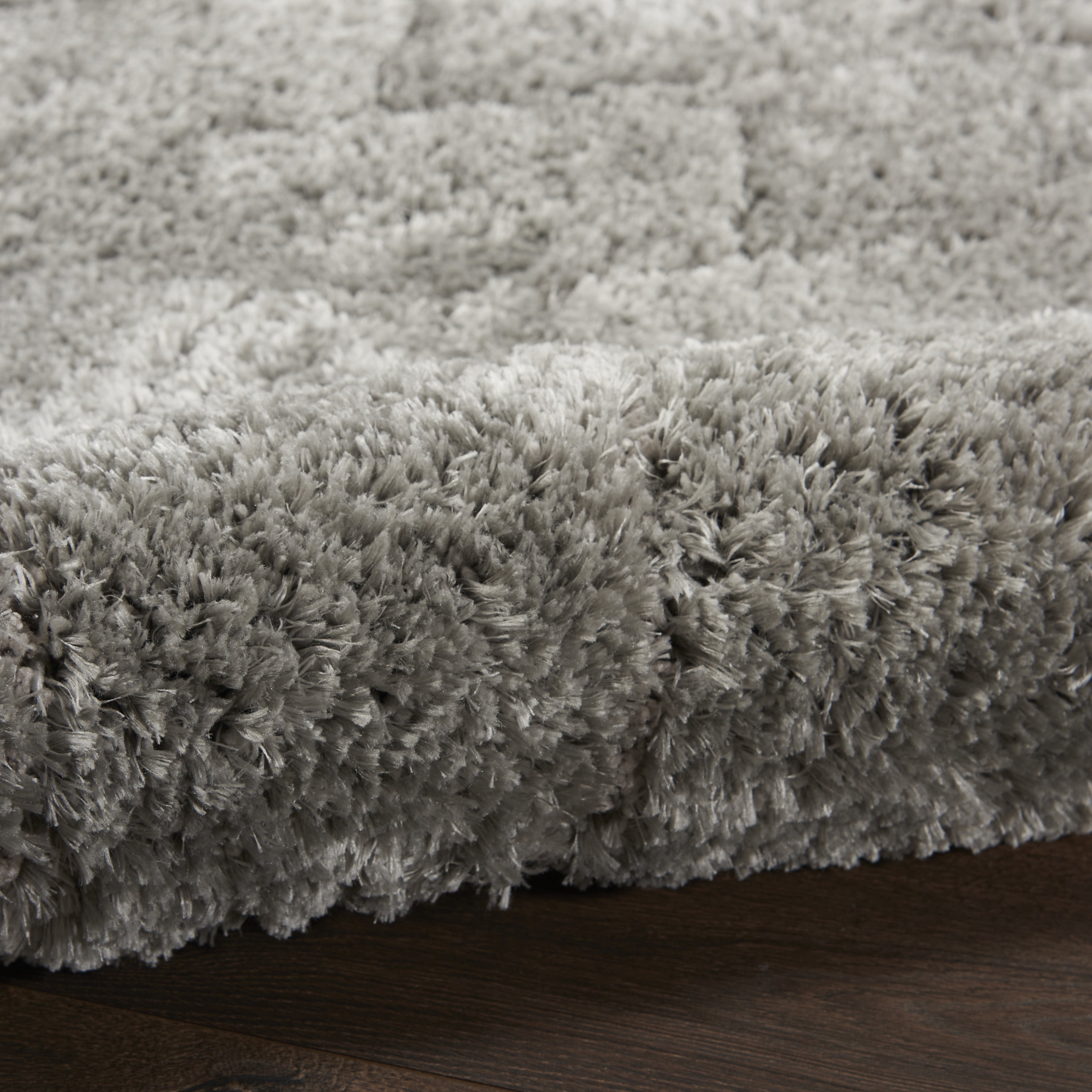 Nourison Dreamy Shag Abstract Contemporary Grey 4' x 6' Area Rug