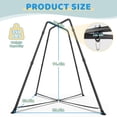 thumbnail image 7 of Yacona Sensory Swing with Stand, Heavy-Duty Metal Swing Frame, with Sensory Chair and Pod Swing, Hammock with Stand for Kids, Blue, 7 of 7