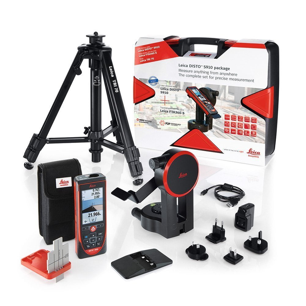 Leica DISTO S910 Pro Pack Laser Distance Measuring Tool
