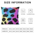thumbnail image 5 of Throw Pillow Cover, Animal Print Pillow Cover for Home Bed Sofa Office, Cushion Cover, Gorgeous Colourful Soft Decorative Pillow Cover, Purple Blue, 5 of 5