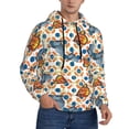 thumbnail image 2 of Lsque Butterflies Wild Insect Pattern Casual Men's Hoodie,Hooded Sweatshirt with Kangaroo Pocket,Pullover Hoodie-X-Large, 2 of 7