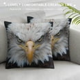 thumbnail image 3 of Orinice Bald Eagle Graphic Decorative Cushion Throw Pillow Cover for Home, Couch, Living Room, Bed, Sofa - Zipper Closure, 1PC 24x24in, 3 of 5