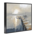 thumbnail image 2 of Stupell Industries Coastal Pier with Sailboat Seascape Black Framed Giclee Art, 14 x 11, by Kim Curinga, 2 of 8